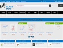 Tablet Screenshot of glass-zoo.com